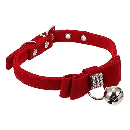 ORFOFE Haustierhalsband Haustierkatzenhalsband Hundeglockenhalsband Katzenglockenhalsband Kätzchenglockenhalsband Welpenhalsband Welpenglockenhalsband Haustierschleifenhalsband von ORFOFE