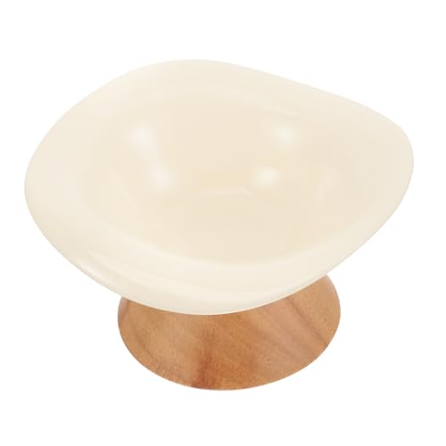 ORFOFE Haustiernapf pet Feeder pet Water Bowl näpfe Katzen Dog Food Bowl pet Food Container Futternäpfe für Reisen süße Schüsseln Katzennäpfe Futternapf für Haustiere Keramik Beige von ORFOFE