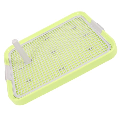 ORFOFE Haustiertoilette pet Supplies pet Bowl urinunterlagen für Hunde Welpentoilettenzug Töpfchen kleine Kiste für Welpen verdickte Welpentoilette Indoor-Hundetöpfe Plastik Light Green von ORFOFE