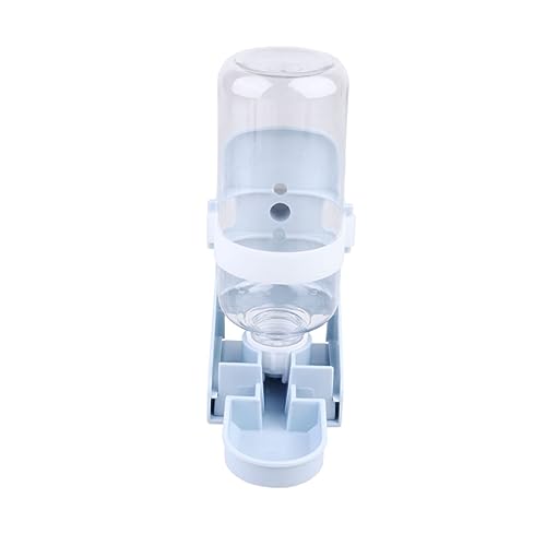 ORFOFE 500ml Haustier Wasserflasche Automatischer Futterspender Auslaufsicher für Katzen Hunde Schweine Vögel Design Blau von ORFOFE