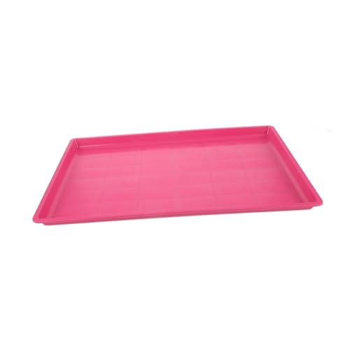 ORFOFE Hundebox-tablett Pflanzenuntertasse Tablett Für Haustierfutter Hundezwinger Tablett Bodenwanne Für Hundeboxen Tabletts Für Hundehütten Toilettenschüssel Für Haustiere Rosa Plastik von ORFOFE