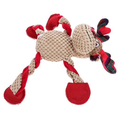 ORFOFE Interactive Dog Toys Kuscheltier für Hunde robust Dog chew Toy interaktives Welpenspielzeug Weihnachtsleckerlis für Hunde schönes Leckerli-Spielzeug Kauspielzeug für Hund Plüsch von ORFOFE