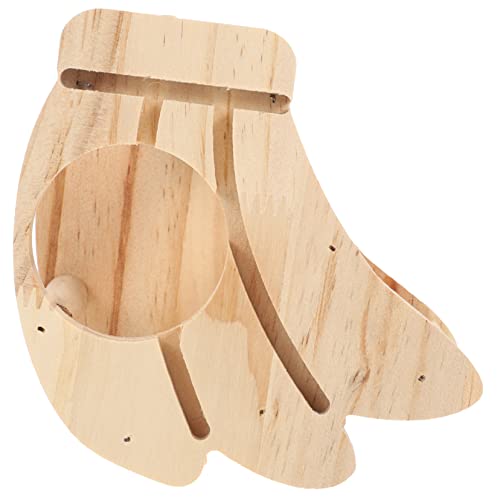 ORFOFE Kaninchen Holz Grasständer Kaninchen Futterspender Zum Aufhängen Hasenspielzeug Kaninchen Spielzeug Praktischer Halter Kaninchenregal Hamster Spielzeug Holzhalter Für von ORFOFE