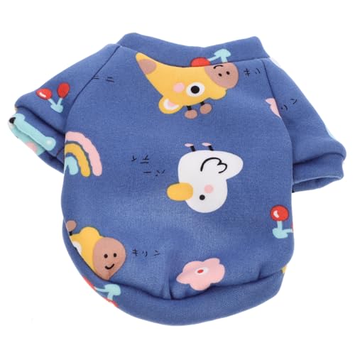 ORFOFE Warmer Hundemantel Haustierkleidung Süßes Cartoon-Design Dickes Welpen-Outfit Maschinenwaschbar Bequeme Hundekleidung Größe M von ORFOFE