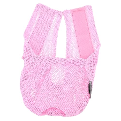 ORFOFE Katze Kopfbedeckung Masken Zum Zurückhalten Von Katzen Katzenmaulkorb Zum Miauen Schnurrbart Der Katze Zubehör Für Die Katzenpflege Für Haustierkatzen Polyester Rosa von ORFOFE