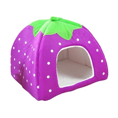 ORFOFE Katzenbett haustierzelt pet Teepee hundebetten Dog beds hundbett kleines Haustierbett Haustier warmes hundehaus Bett für Haustierbetten Jurte Haustierzubehör Violett von ORFOFE