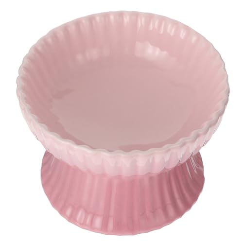 ORFOFE Keramiknapf für Haustiere pet Bowl Easy putz Katzennapf mit Ständer Wasserschale aus Keramik Welpe Katzennäpfe Haustiernapf Hundenapf Lebensmittel Kätzchen Schüssel Futterschale von ORFOFE