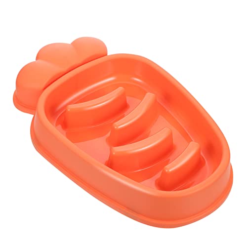 ORFOFE Hund Slow Feeder Karotte Pet Feeder Bowl für Katzen Hunde Gesunde Ernährung Einfache Reinigung von ORFOFE