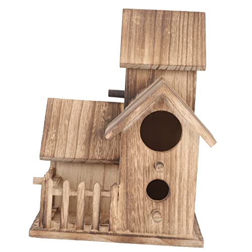 ORFOFE Sittich Outdoor Vogelhaus Holz Vogelnest Dekoratives Häuschen für Vögel von ORFOFE