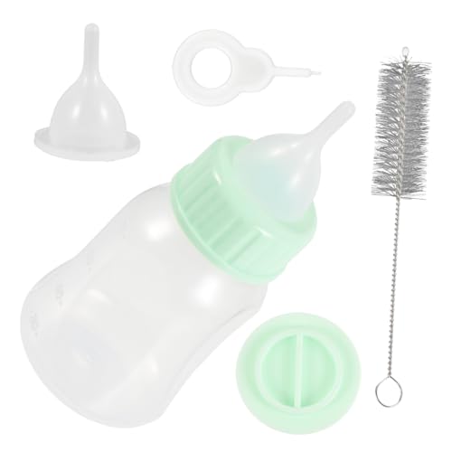 ORFOFE Welpenmilch Für Hundewelpen Pet Pflege Flasche Set 120ml Grüne Fütterungsflasche Für Welpen Und Kätzchen Saugflasche Für Haustiere Zu Bedienen Und Für Die Tierernährung von ORFOFE