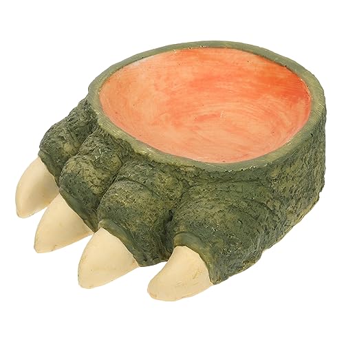 ORFOFE Reptilienfutterbehälter Schildkrötenwasserschale Kleine Haustier Feeder Reptile Water Bowl Reptile Accessoire von ORFOFE