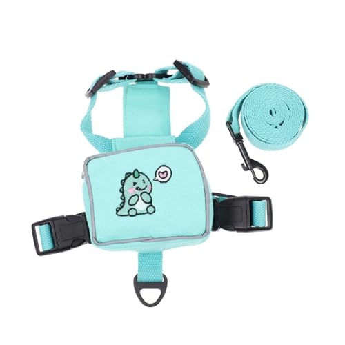 ORFOFE Rucksack für Haustiere Haustierrucksack hunderucksack satteltasche pet Backpack hundegurt Welpengeschirr Leine Rucksackgeschirr Heimtierbedarf Anti brechen Katzengeschirr Seil von ORFOFE