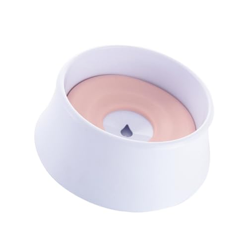 ORFOFE Schwimmschale pet Water Bowl Hunde kotbeutel Hunde kaustangen Anti Splash hundenapf Große Hundeschüssel Verschütteter Hundenapf Langsamer Futternapf für Haustiere Trinkfutter Rosa von ORFOFE