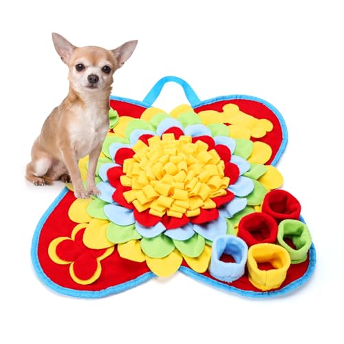 ORIA Schnüffelmatte für Hunde, verbesserte Schnüffel-Futtermatte für Hunde, interaktives Puzzle-Spielzeug für Interaktion, für kleine, mittelgroße Hunde, Training und langsames Fressen von ORIA