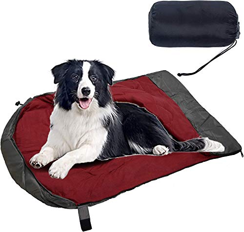 OROOTL Hundebett Schlafsack für Hunde Haustiere Warme wasserdicht Hundeschlafsack Rucksack Packbar Leichtes Hunde Waschbar Reisebett für Camping Wandern Outdoor Indoor von OROOTL