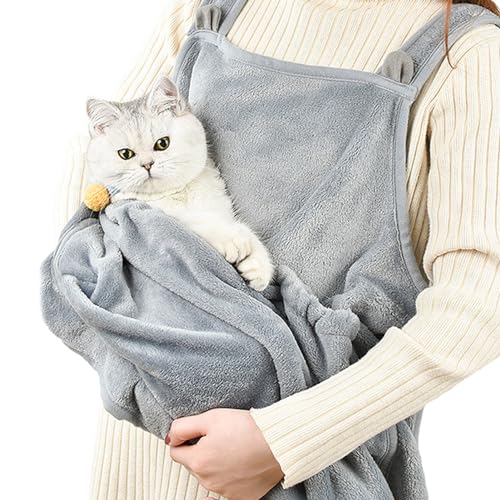 Katzentrageschürze, Katzen-Trageschürze, Haustier-Tragetasche Cat Begleit-Tragetasche, verstellbare Haustiertragetasche für kleine Hunde und Katzen von ORTUH