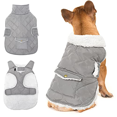 ORZECHKO Hunde-Wintermantel – Winddichte Fleece-warme dicke Hundejacke für Schnee, regnerisch, Mantel Outfits für kleine, mittelgroße und große Hunde – Innen- und Außenbereich (S-XXL) von ORZECHKO