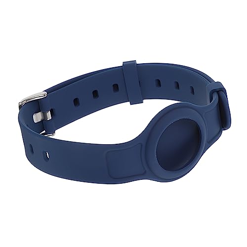 OSALADI Haustierhalsband Kätzchen Tracer Bellen Haustier-Tracer-Abdeckung Schutzhülle Haustier Für Hunde Einstellbar Tracer Für Katzenhalsbänder Clip Tracker Navy Kieselgel von OSALADI