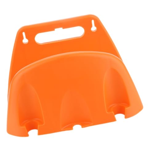 OSALADI Wandmontiertes Schlauchlagerregal Wasserrohrschlauch Wandhaken Organisator Für Rohraufbewahrungshalterung Outdoor-schlauchaufhänger Wandschlauchhalter Plastik Orange von OSALADI