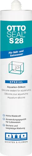 OTTOSEAL S 28 Aquarien- und Glasstein-Silikon 310 ml Kartusche C04 schwarz von OTTOSEAL