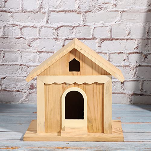 OUCRIY Vogelhäuser für Erwachsene Box 22×22×16 Holz-Vogelhaus Handgefertigte Vogel-Nistkasten Outdoor-Garten Dekorativ von OUCRIY