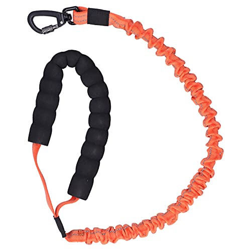 Outdoor-Haustier-Nylon-reflektierende Leine, Elastische Hundeleine für Kleine, Mittelgroße und Große Hunde (Orange) von OUCRIY