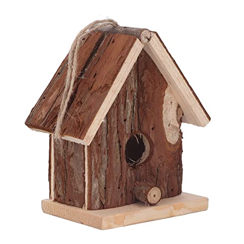 Vogelhaus aus Holz, Hängendes Vogelhaus Im Retro-Stil, Vogelhaus aus Tannenholz Für Die Dekoration Im Freien, Garten, Veranda, Zuhause, Büro von OUKENS