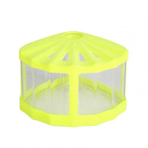 Aquarium Mini Aquarium Tank Desktop Dekoration Mini Fischschale vibrierende Farbe defekte Fische Zucht Mini Aquarium Tank(Yellow) von OUMIFA