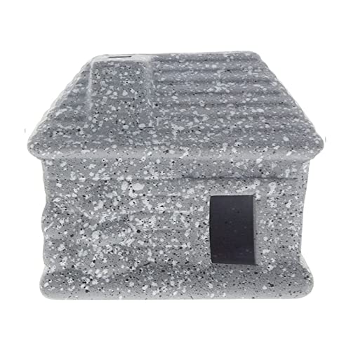 OUMIFA Aquarium Aquarium House Harz Antike Haus Fische Garnelen Nest Flocking Verstecken Höhle mit Moos for Fischbehälter Ornament(15) von OUMIFA