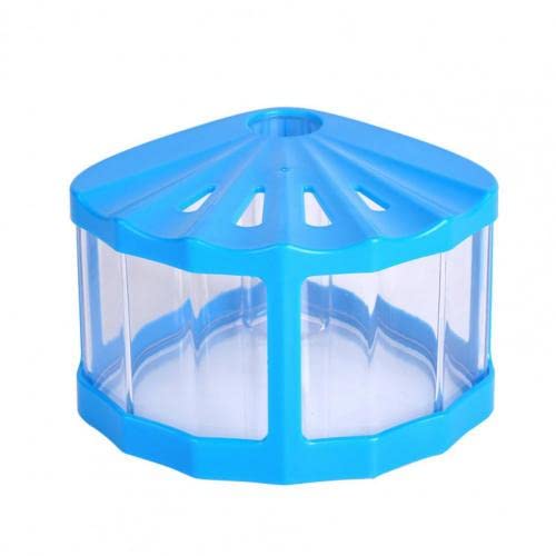 OUMIFA Aquarium Mini Aquarium Tank Desktop Dekoration Mini Fischschale vibrierende Farbe defekte Fische Zucht Mini Aquarium Tank(Blue) von OUMIFA