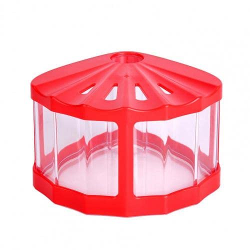 OUMIFA Aquarium Mini Aquarium Tank Desktop Dekoration Mini Fischschale vibrierende Farbe defekte Fische Zucht Mini Aquarium Tank(Red) von OUMIFA