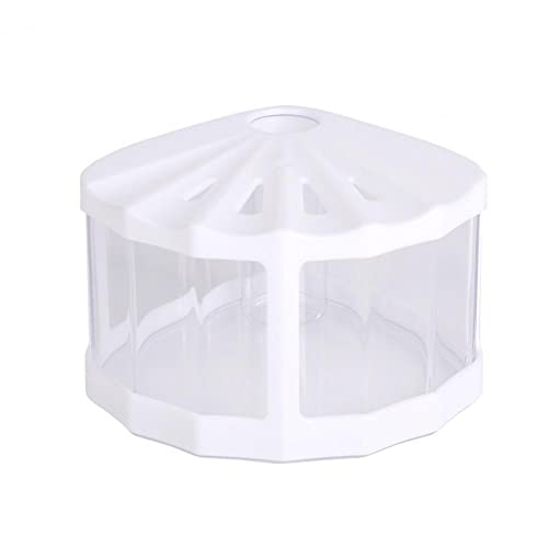 OUMIFA Aquarium Mini Aquarium Tank Desktop Dekoration Mini Fischschale vibrierende Farbe defekte Fische Zucht Mini Aquarium Tank(White) von OUMIFA