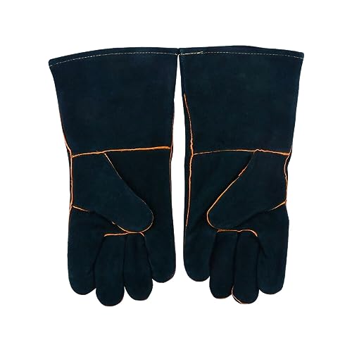 OUSHOP Tierhandschuhe Anti-Biss Langlebige Haustier-Reptilienpflege Schweißbeständiger Schutz Anti-Kratz-Sicherheitshandschuhe,Dark Blue,One Size von OUSHOP