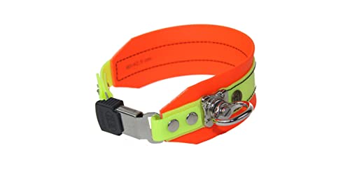 AKAH BioThane® Schweißhalsung Tracker - Halsband für die Nachsuche - Nachsuchehalsband mit Drehwirbel - Schweißhalsband für Jagdhunde (XXL) von OUTDOORDINO