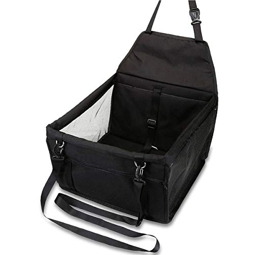 OUTLETISSIMO® Transportbox schwarz für Hunde und Katzen Auto Box und Sitzbezug Haustier Hund Katze 40 x 32 x 24 von OUTLETISSIMO