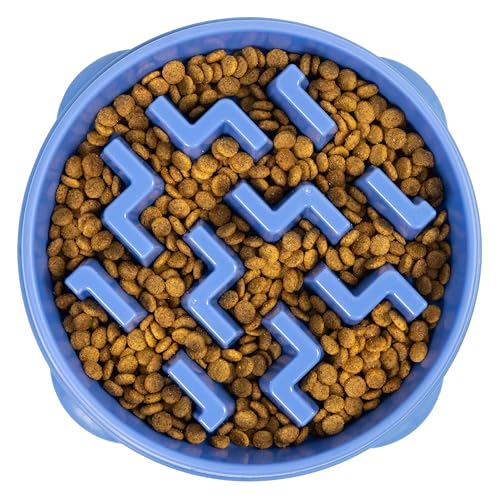 Outward Hound Fun Feeder Slo-Bowl - Anti-Schling-Hundenapf - groß/normal - blau von Outward Hound