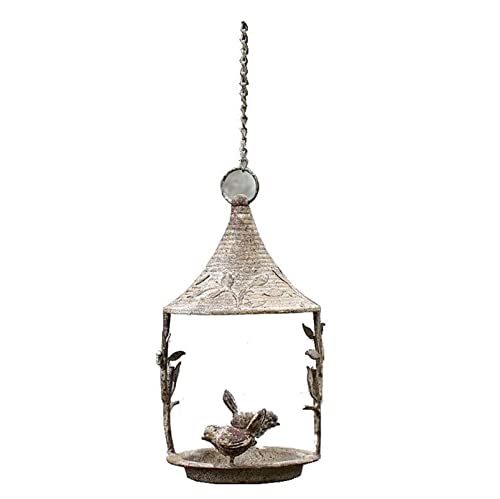 OUYUE Futterhaus Für Vögel Wild Bird Feeder Metall Hängende Vogelhäuschen Für Den Garten Outdoor-Dekorationen Futterspender Vögel von OUYUE