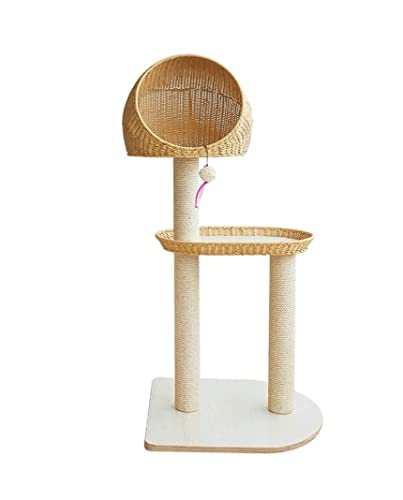 OUYUE Katzenkratzbaum Katzenwohnung Katzenturm Katzentürme Kratzbäume Sisal-Katzenkratzbaum Katzensprungplattform Katzenrahmen Katzenstreu Katzenkletterbaum(A) von OUYUE