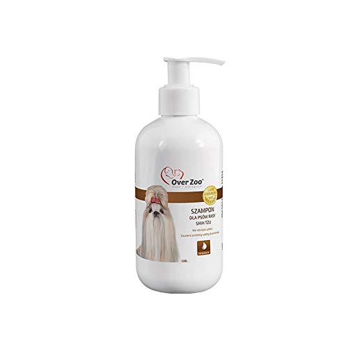 Over Zoo Shampoo für Shih Tzu Hunde 250ml EIN sanftes Shampoo für Shih Tzu Hunde mit Kaschmir-Wollproteinen von OVER ZOO