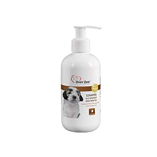 Over Zoo Shampoo für Shih Tzu Welpen 250ml EIN sanftes Shampoo für Welpen mit Kaschmir-Wollproteinen von OVER ZOO