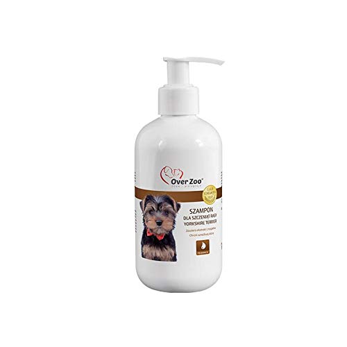 Over Zoo Shampoo für Yorkshire-Terrier-Welpen 250ml EIN sanftes Shampoo für Yorkshire-Terrier-Welpen mit Kaschmir-Wollproteinen von OVER ZOO