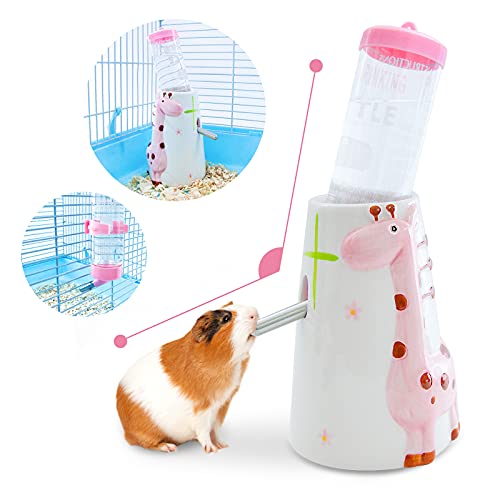 Hamster-Wasserflaschen, Hamster-Wasserflasche mit Ständer, kleine Tier-Wasserflasche, 125 ml, Nagetier-Wasserflasche für Käfig, hängende Wasser-Fütterflaschen, automatischer Spender für Hamster, von OVERTANG