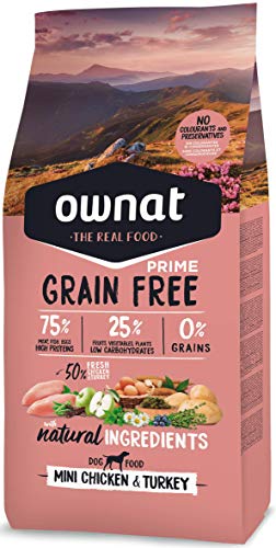 OWNAT Prime Canine Erwachsene Mini Grain Free Huhn Truthahn 1 kg von OWNAT