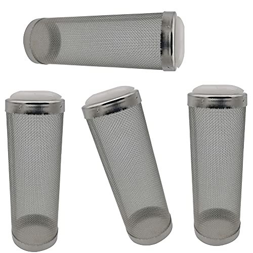 4PCS Aquarium Filter Netz, OYSJ Edelstahlfilter Aquarium Filter Guard Mesh Net Filter Edelstahl Filter Einlass Schutzhülle für Schutz fliessen Fisch Garnele,16mm von OYSJ