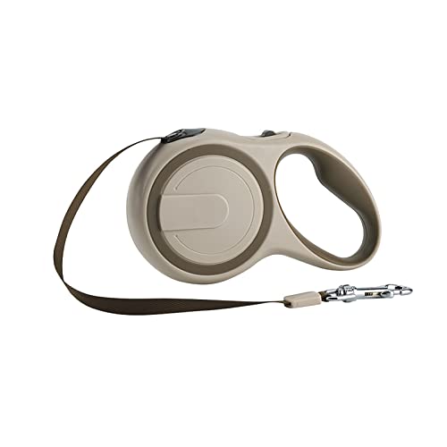 Ausziehbare Hundeleine, 3 m, 5 m, 8 m lang, max. 15 kg (3 m, Khaki) von OYUEGE