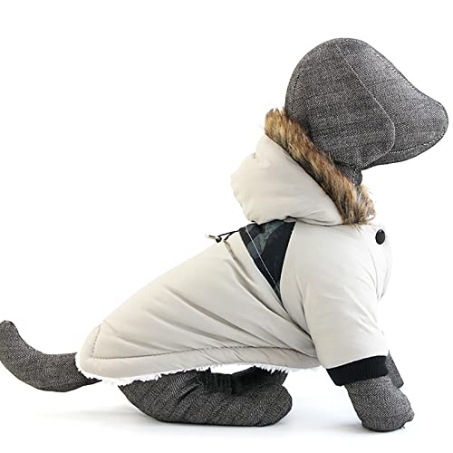 Frienperro Hunde-Kapuzenpullover aus Baumwolle, für kleine Hunde, Mädchen, Jungen, Chihuahua-Kleidung, Haustier, Katze, Winter, warm, Sweatshirt, Pullover 【XL Grau】 von OYUEGE