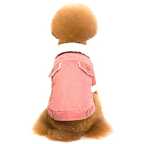 Haustier-Hundekleidung, Hundepullover, weich, verdickend, warm, für Welpen, Hunde, Winter, Welpen, Pullover für Hunde, Größe XL, Rosa von OYUEGE