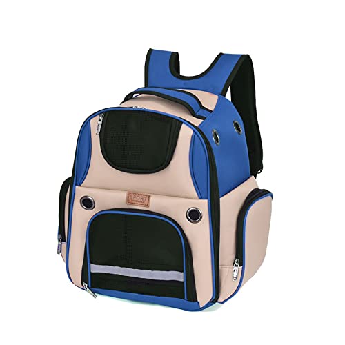 Haustier-Rucksack, wasserdicht, gepolstert, Stoff, Blau von OYUEGE