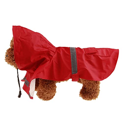 Hunde-Regenmantel, wasserdichte Hundejacke mit Tasche und reflektierendem Riemen, Hunde-Regenmantel, Welpen-Regenmantel für Welpen und extra kleine, mittelgroße Hunde, Kleidung, Farbe A 3XL von OYUEGE