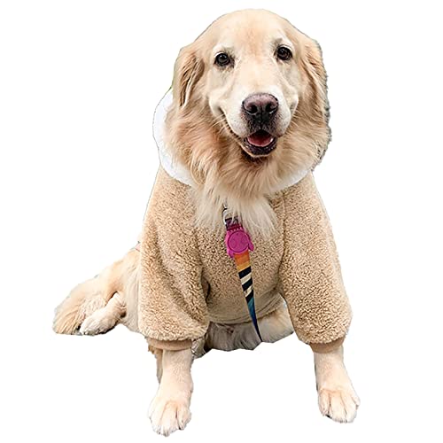 Kleiner Hund Pullover Hund Hoodie Kleidung mit Hut für mittelgroße große Hunde Junge Chihuahua Kleidung mit Tasche Welpe Haustier Winterkleidung Warm Hoodies Mantel Pullover 【6XL】 von OYUEGE